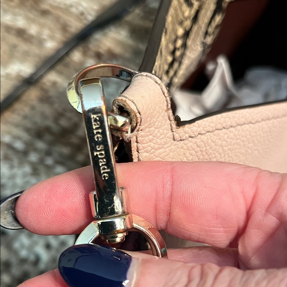 EUC Kate Spade Ny Margaux Snake Embossed Leather Crossbody Shoulder Bag - Picture 11 of 12